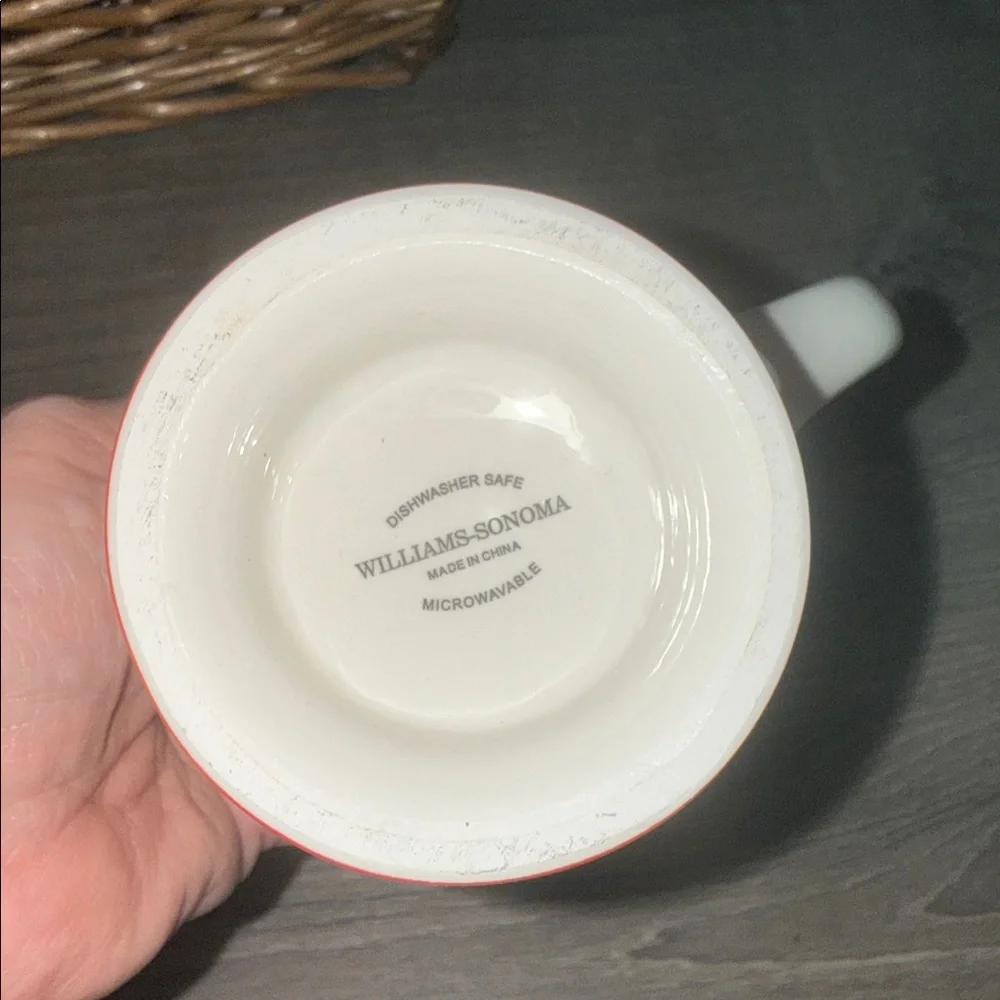 William Sonoma Pedestal Snowman Hot Chocolate Mug Discontinued